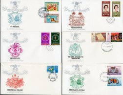 COMMONWEALTH 1977 Silver Jubilee Fdc Collection, Fine (27) For More Images, Please Visit... - Ohne Zuordnung