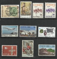 TEN AT A TIME - CYPRUS - LOT OF 10 DIFFERENT 1 - USED OBLITERE GESTEMPELT USADO - Oblitérés