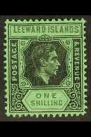 1938-51 1s Black & Grey On Emerald Ordinary Paper, SG 110bb, Vfm For More Images, Please Visit... - Leeward  Islands