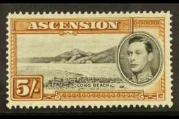 1938-43 5s Black And Yellow-brown, SG 46, Very Fine Mint. For More Images, Please Visit... - Ascension