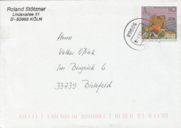 BAD FRANKENHAUSEN TOWN ANNIVERSARY, COVER STATIONERY, ENTIER POSTAL, 2001, GERMANY - Enveloppes - Oblitérées