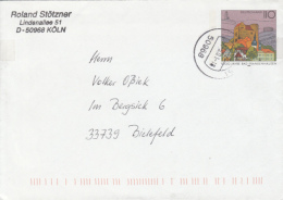 BAD FRANKENHAUSEN TOWN ANNIVERSARY, COVER STATIONERY, ENTIER POSTAL, 2001, GERMANY - Umschläge - Gebraucht