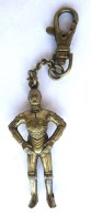 FIGURINE PORTE CLES METAL STAR WARS 1995 C3PO - Power Of The Force