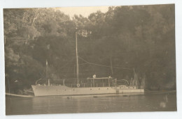 Carte Photo Bateau Voilier ? Autoscafo Florieyes 111 Di Tonn 54 Propriètaire Majnoni Fabib - Other & Unclassified