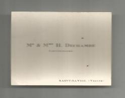 Carte De Visite , SAINT SAVIOL , VIENNE , Instituteurs - Visitekaartjes