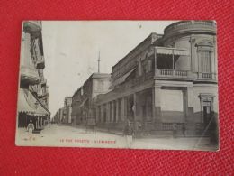 Egypt Egypte Alexandrie La Rue Rosette 1912 Timbre Particulaire - Autres & Non Classés