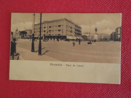 Egypt Egypte Alexandrie Place De Consul 1912 - Autres & Non Classés