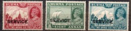 BURMA - 1939-46 - SC# O22, O23, O35 -CONDITION: MNH - OVERPRINTED - Burma (...-1947)