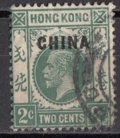 Hong Kong Overprint China 1917 Viaggiato Used - Usados