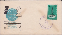 1975-CE-16 CUBA 1975 SPECIAL CANCEL. CAPABLANCA IN MEMORIAM AJEDREZ CHESS. CIENFUEGOS. CLAUSURA. PEON. - Cartas & Documentos