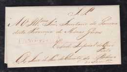 Brazil Brasil 1836 Offical Cover TAMANDUA To OURO PRETO - Vorphilatelie