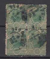 Brazil Brasil Mi# 142 Used 50R MADRUGADA Green Block Of 4 - Oblitérés