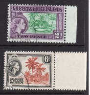 GILBERT & ELLICE ISLANDS 1964 New Watermark 2d + 6d Values - Very Fine Used - VFU  - 4B721 - Gilbert- Und Ellice-Inseln (...-1979)