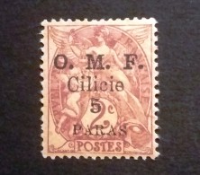 STAMPS FRANCE CILICIA1920 TIMBRE DI FRANCIA DEL 1900-06 ERROR CILICIO AU LIEU CILICIE MLH - Unused Stamps