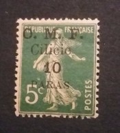 STAMPS FRANCE FRANCIA CILICIA1920 TIMBRE DI FRANCIA DEL 1900-06 ERROR CILICIO AU LIEU CILICIE MNH - Unused Stamps