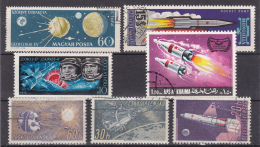 Petit Lot De Timbres Sur Le Thème De L'espace - Altri & Non Classificati