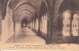 Cp , 81 , DOURGNE , Abbaye De Sainte-Scholastique , Un Angle Du Cloître Régulier (au Fond, Cloître Des Récréations) - Dourgne