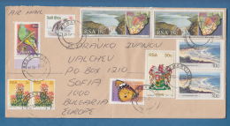 207320 / 2003 - 180 C.+7 R. BUTTERFLY , BIRD Green Pigeon , African Penguin , MAP Mimetes Cucullatus RSA South Africa - Covers & Documents