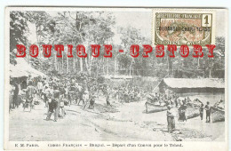 CONGO - BANGUI - DEPART D´un CONVOI Pour Le TCHAD - OUBANGUI CHARI - Edit. EM Paris En TRES BON ETAT - DOS SCANNE - Repubblica Centroafricana