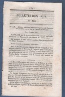 1854 BULLETIN LOIS - EXTRADITIONS FRANCE PORTUGAL / ELECTORAT DE HESSE - DEPECHES TELEGRAPHIQUES FRANCE BELGIQUE PRUSSE - Décrets & Lois