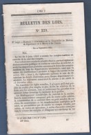 1854 BULLETIN DES LOIS - COMPTABILITE DES MATIERES MARINE ET COLONIES - BOULANGERIE PARIS ET SEINE - - Décrets & Lois