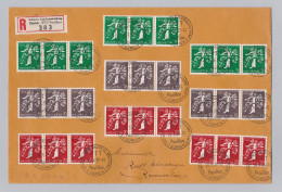 Schweiz KSZ Zusammendruck 1939-10-29 Brief Mit Landi 3-Streifen Satz - Zusammendrucke