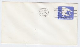 USA ANNIVERSARY OF MANS FIRST WALK ON THE MOON CANCEL COVER 1971 - Etats-Unis