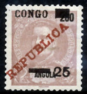!										■■■■■ds■■ Congo 1911 AF#59 * "Congo" Overprint 25 Réis ERROR (x5707) - Portuguese Congo