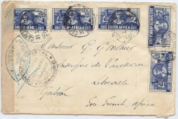 LBL37ETR - AFRIQUE DU SUD - LETTRE DU 30/1/1942 POUR LIBREVILLE  CENSURE - Briefe U. Dokumente