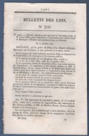 1854 BULLETIN DES LOIS  CHEMIN DE FER MONTLUCON MOULINS BEZENAIS - GOREE - NIEDERBRONN - LANGEAC 43 - JAYAT - CHEVRIERES - Décrets & Lois