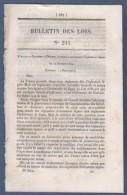 1854 BULLETIN DES LOIS - INFANTERIE LEGERE - SAINT LEONARD 87 - EVEQUE COUTANCES AVRANCHES - INVALIDES MARINE - ALGERIE - Décrets & Lois