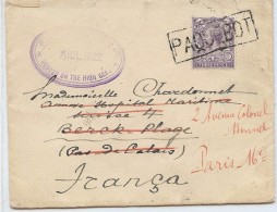 LBL37ETR - COURRIER POSTE EN HAUTE MER MSP "ARLANZA" JUILLET 1922 - Postmark Collection