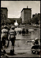 ÄLTERE POSTKARTE OBERHAUSEN FRIEDENSPLATZ MIT EUROPA-HAUS KINDER KINDERWAGEN Enfants Children AK Postcard Ansichtskarte - Oberhausen