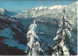 CH.-  Flumserberge Blick Auf Den Walensee. 1978. - Suisse. Schweiz. Switzerland. 2 Scans - Flums