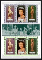 COOK ISLANDS AITUTAKI 25th ANNIVERSARY OF CORONATION OF QEII 1978 SET OF 3 X 2 ON M/S MINT SG67/9 READ DESCRIPTION !! - Aitutaki