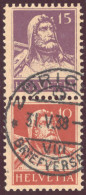 Schweiz KSZ Zusammendruck Zu.# Z 3 Gestempelt Zürich 1938-05-31 - Se-Tenant