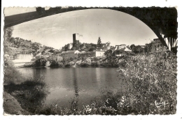 Cp, 46, Luzech, La Tour Et Le Quai De La Gare, Voyagée 1958 - Luzech