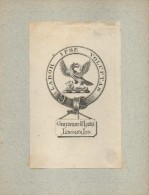 Ex-libris Héraldique XIXème - Grosvenor WOODS LINCOLN'S INN - Devise Labor Ipse Voluptas - Bookplates