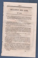 1854 BULLETIN DES LOIS - PARIS PONT D'AUSTERLITZ / PONT DES INVALIDES - JUICQ - SAINT JEAN D'ARDIERES - BOUIN 85 - - Décrets & Lois