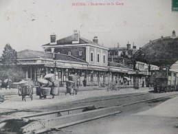 CPA  01 Bourg Intérieur De La Gare - Andere & Zonder Classificatie