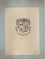 Ex-libris Héraldique XIXème - MOREL-FATIO (Lausanne) - Bookplates