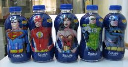 AC - BATMAN V SUPERMAN JUSTICE LEAGUE - SIRMA WATER EMPTY PLASTIC BOTTLES & CAPS - Other & Unclassified