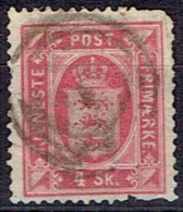 DENMARK  # NEWS PAPER FROM 1871  STANLEY GIBBONS O52  TK: 14 X 13 1/2 - Oficiales