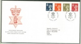 FDC IRLANDA - ANNO 1990 - ROYAL MAIL - NORTHERN IRELAND - BELFAST - PER ROMA - ITALIA - - FDC