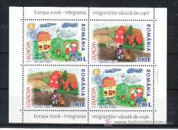 RUMANIA / ROMANIA AÑO 2006 YVERT HOJA Nº 307 (HB307 HB 307) ** MNH Sellos Nuevos Sin Fijasellos - EUROPA - LA INTEGRACIO - Neufs