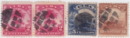 1899-217 CUBA. US OCCUPATION. 1899. Ed.31,33-34. 2-10c. FANCY CANCEL LOT. - Usados