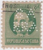 1917-271 CUBA. REPUBLICA. 1917. PATRIOT. 1c. PERFINS "SARRA". DRUG STORE PHARMACY - Oblitérés