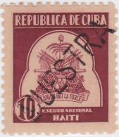 1937-232 CUBA. REPUBLICA. 1937. Ed.317. ESCRITORES Y ARTISTAS. 10c HAITI. MUESTRA PROOF. GOMA MANCHAS. - Oblitérés