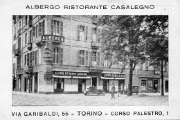 TORINO  , Albergo  Ristorante Casalegno , Via Garibaldi , Corso Palestro - Stadia & Sportstructuren