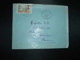 LETTRE TP AOF 15F OBL. Tiretée 29-6-1957 SEGBOROUE DAHOMEY - Cartas & Documentos
